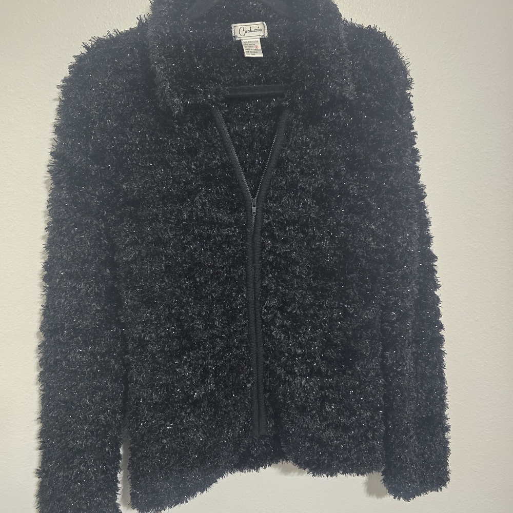 Elegant Black Teddy Jacket for Women